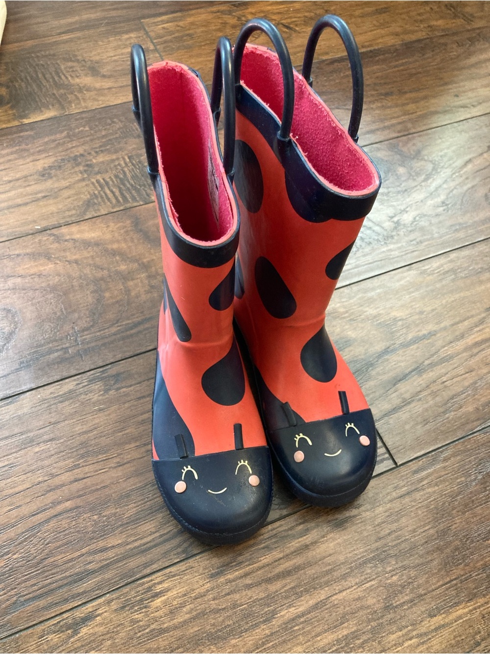 Carter's Red and Black Ladybug Kids Rain Boots